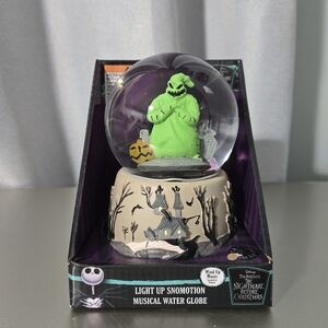 Nightmare Before Christmas Oogie 5.5'' Light & Wind Up Musical Water Snow Globe